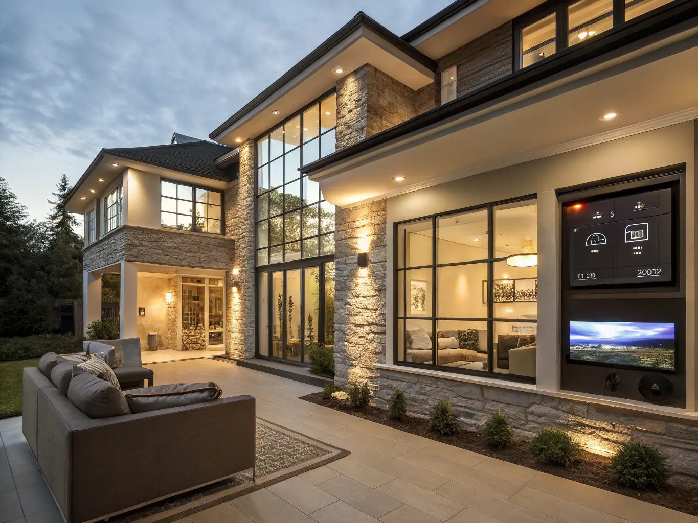 A modern luxury home in Venice, Florida, featuring sleek architectural design, open spaces, and high-end finishes. The image should highlight the contemporary style and upscale features of the property.